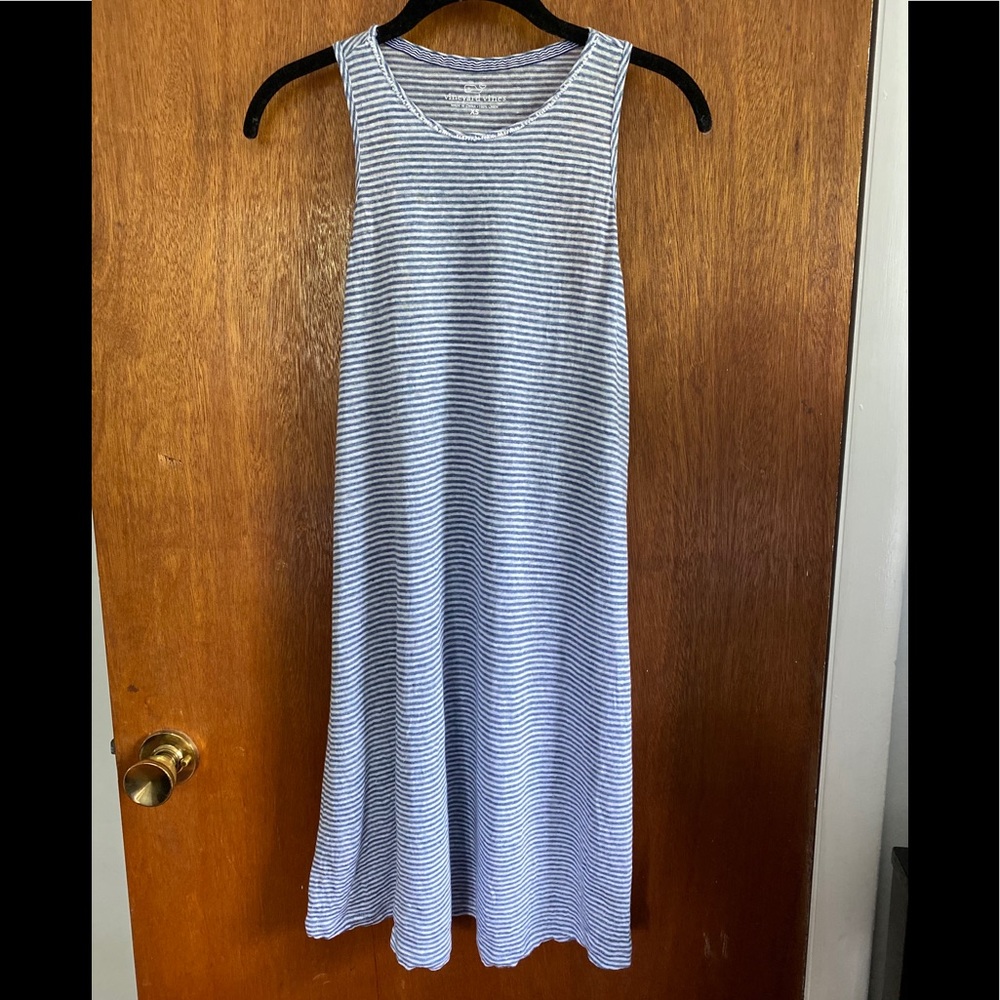 Vineyard Vines Blue and White Striped Mini Dress